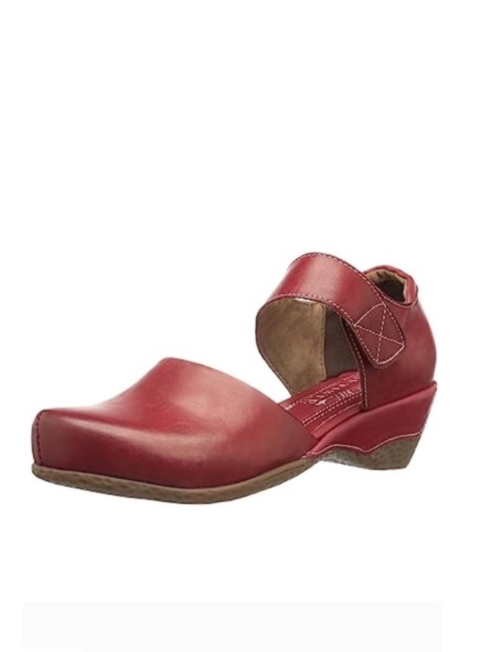 Spring Step L'Artiste Women's Gloss Mary Jane Flat in Red, Size 38